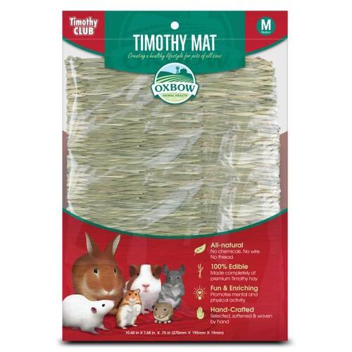 Oxbow Timothy Hay Club Mat Medium Bed For Small Animals