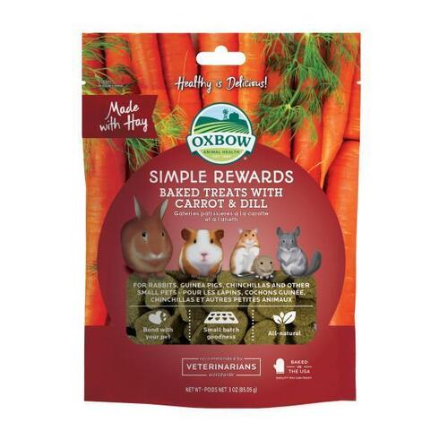 Oxbow Simple Rewards Carrot And Dill Treats 85g