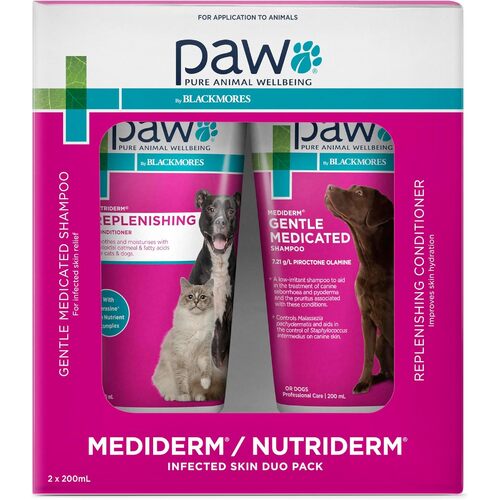 Paw by Blackmores Medi-Nutriderm Duo Pack (Infected Skin)