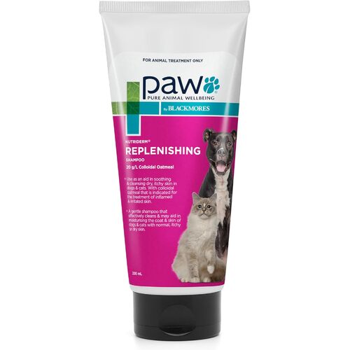 PAW by Blackmores NutriDerm Replenishing Dog and Cat Shampoo 200ml