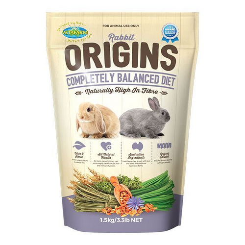 Vetafarm Origins Rabbit Diet Food 1.5Kg 
