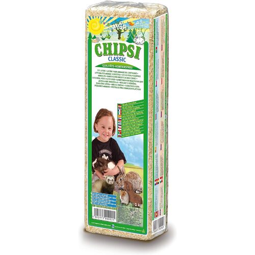 Chipsi Classic Wood Shavings Small Animal Bedding 15Ltr 1Kg  