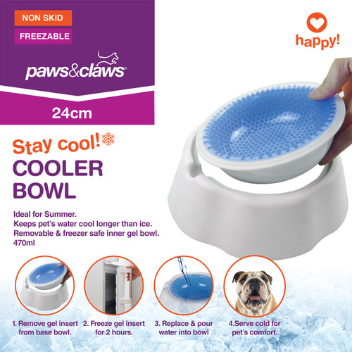 Paws & Claws Pet Cat Dog Cool Bowl