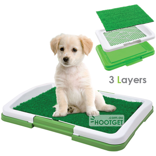 Puppy Dog Potty Toilet Tray With Grass Mat