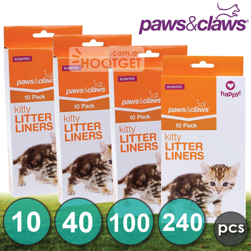 Cat Kitty Litter Liners Scented Bags Poo Bags - 40pcs