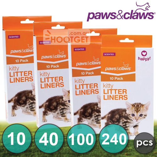 Cat Kitty Litter Liners Scented Bags Poo Bags - 10pcs