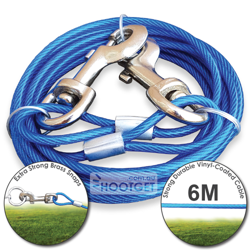LUPERCUS Pet Products Tie Out Cable for Dog 6M