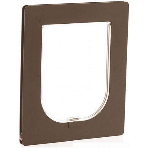 PETWAY Pet Door for Security Door - Brown / Medium