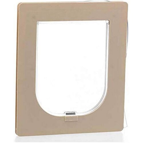 PETWAY Pet Door for Security Door - Stone Beige / Medium