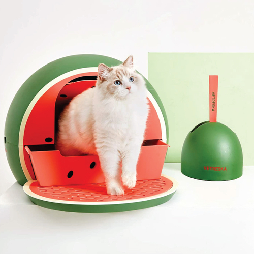 Vetreska Fruity Cat Litter Box Scoop Set Watermelon