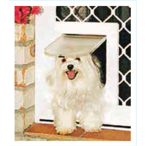 PETWAY Pet Door for Security Door - Stone Beige / Small