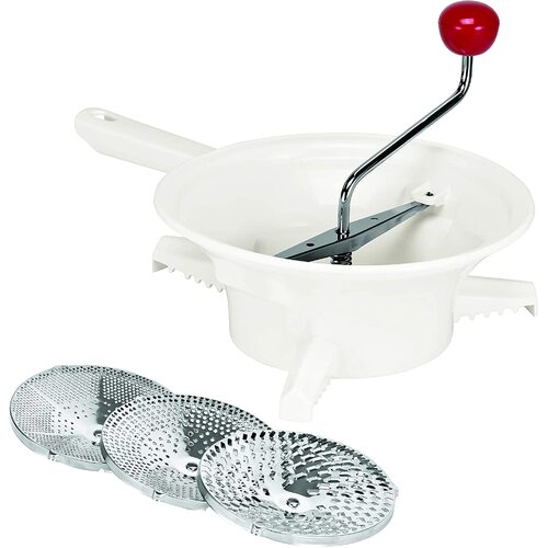 Avanti Rotary Food Mill White with 3 Discs 11 x 20 x 20 cm