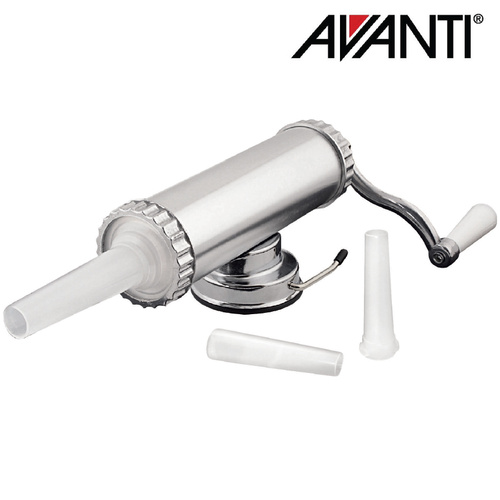 Avanti Homemade Aluminum Sausage Maker 1Kg With 3 Filling Nozzles