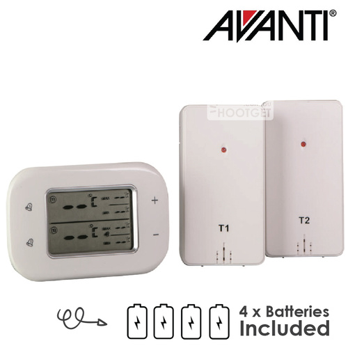 Avanti Digital 2 Zone Refrigerator /Freezer Thermometer 