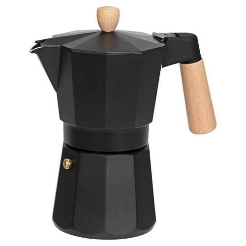Avanti Malmo Aluminium Espresso Coffee Maker Black  [Size : 300ml / 6Cup]