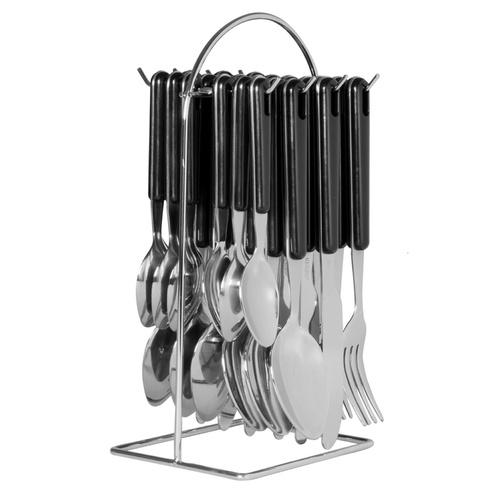 Avanti Hanging Cutlery Set 24 Piece Black