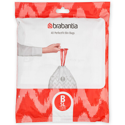 Brabantia Perfect Fit Compostable Bin Liner Code B (5L) 40 Bags