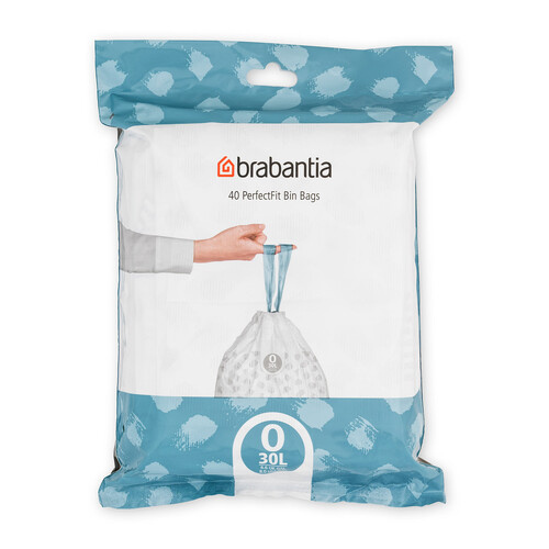 Brabantia Perfect Fit Bin Liner CODE O (30L) 40 Bags