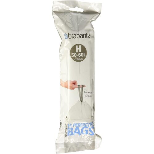 Brabantia Perfect Fit Compostable Bin Liner Code H (50-60L) 10 Bags