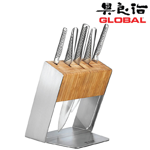 Global Knives KATANA 6pc Knife Block Set