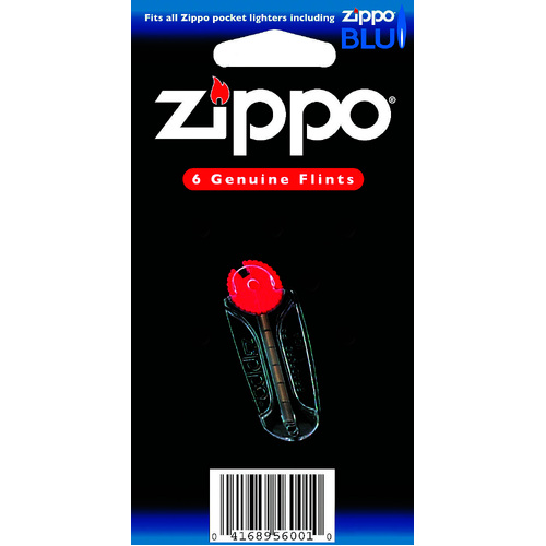 ZIPPO Genuine Flint Refill (6 Flints per Pack)