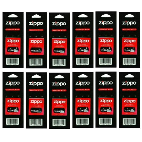 12 x ZIPPO Genuine Wick Replacement