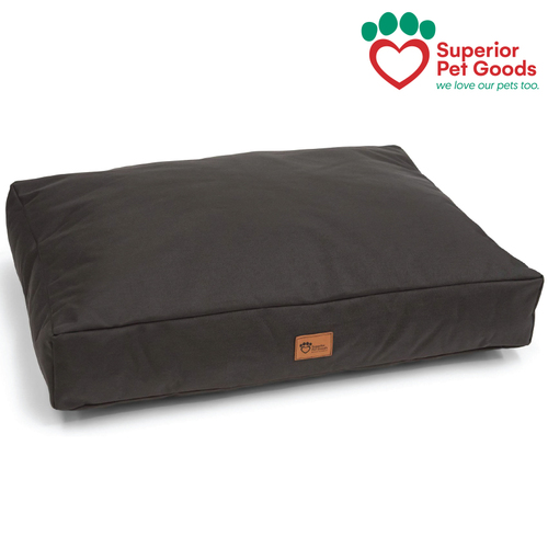 Hooch Dog Cushion Canvas Charcoal Small