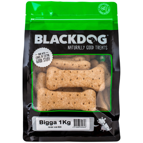 Blackdog Bigga Dog Biscuits 1kg – Large Natural Dog Treats