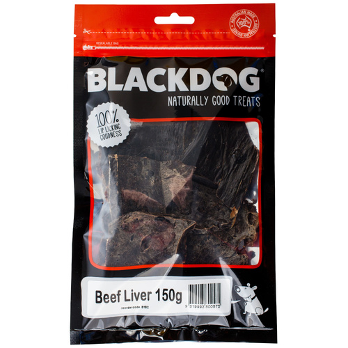 Blackdog Beef Liver 150g – Natural Dog Treats