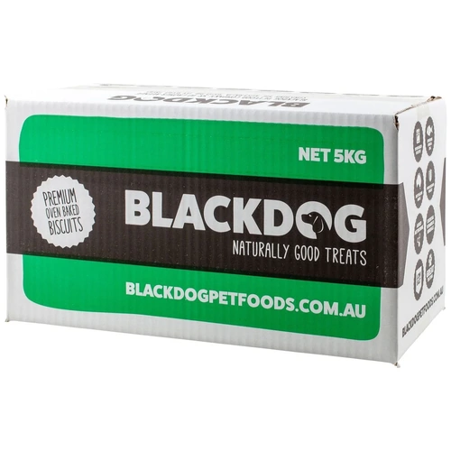 Blackdog Charcoal Biscuits 5kg – Natural Dog Treats for Digestion Support