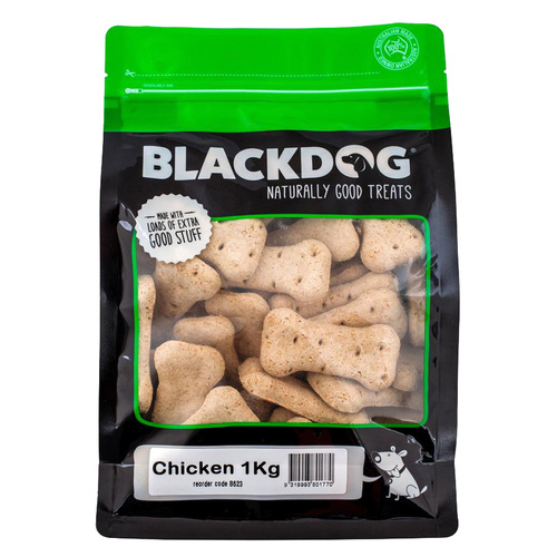Blackdog Chicken 1kg – Natural High-Protein Dog Treats
