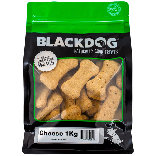 Blackdog Cheese 1kg – Tasty Natural Dog Treats Made with Real Cheese