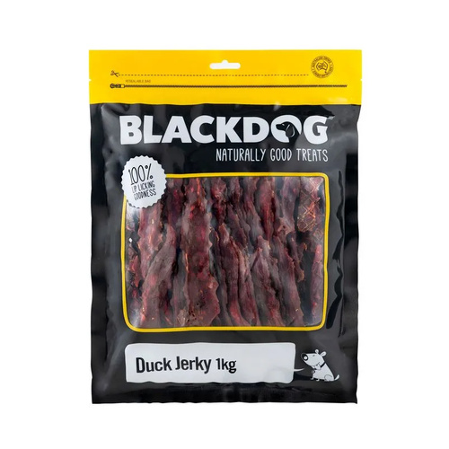 Blackdog Duck Jerky 1kg – Natural Protein-Rich Dog Treats