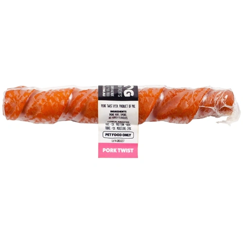 9 x Blackdog Pork Twists – Natural Chewy Dog Treats
