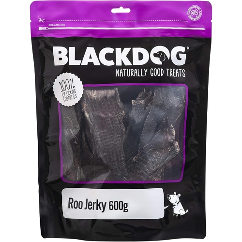 Blackdog Roo Jerky 600g – Lean & Natural Kangaroo Dog Treats