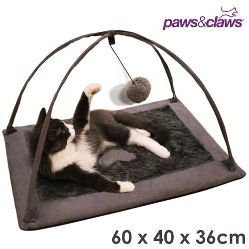 Paws & Claws Cat Bed Play Activity Cushion