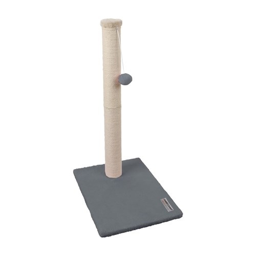 Paws & Claws Cat Tree Scratching Post with Toy Grey