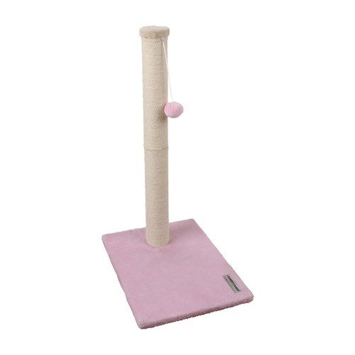 Paws & Claws Cat Tree Scratching Post With Toy [Colour: Pink]