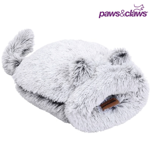 Calming Plush Snuggler Cave Cat Bed