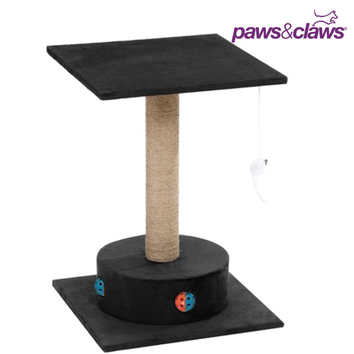 Paws & Claws Catsby Camberwell Cats Playground Sisal 57cm Scratching Post Black