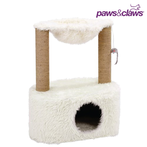 Paws & Claws Catsby 60cm Middle Park Cat Condo Scratching Post Sand