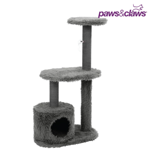 Paws & Claws Catsby Ormond Condo Cat Condo Scratching Post Grey