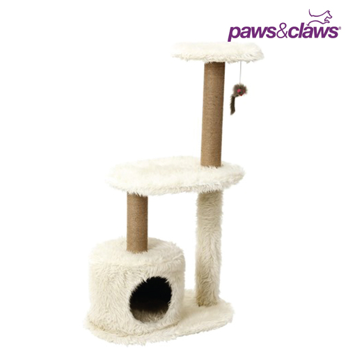 Paws & Claws Catsby Ormond Condo Cat Condo Scratching Post Sand