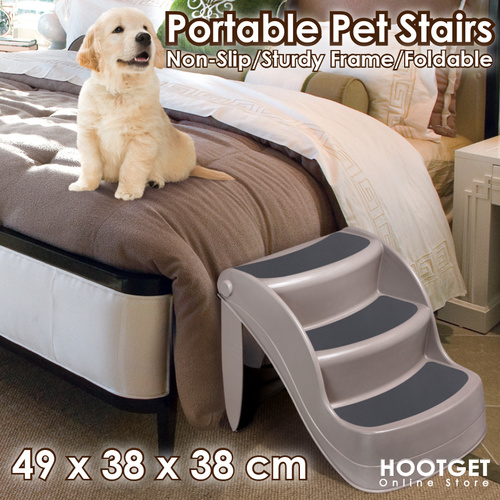 Nonslip Foldable Pet Dog Steps Stairs  - 3 Steps